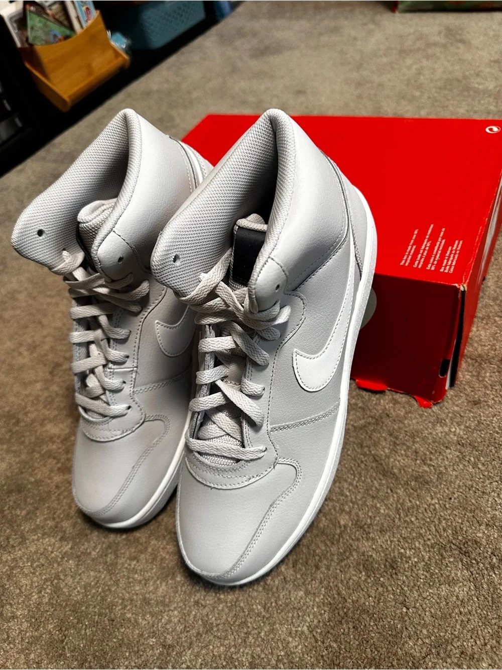 Nike Men’s White High-Top Sneakers